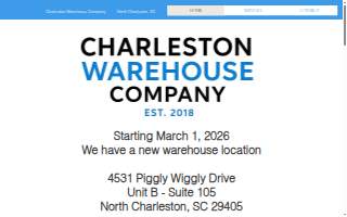 Charleston Warehouse Company website