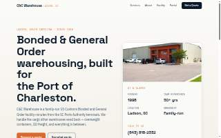 C & C Warehousing & Distribution website