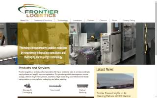Frontier Logistics website