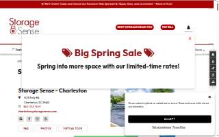 Storage Sense - Charleston website