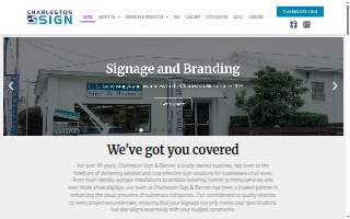 Charleston Sign & Banner website