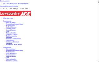 Lowcountry Ace Hardware website