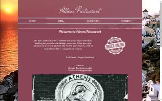 Athens Restaurant website