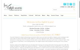 Five Eighth Seams website