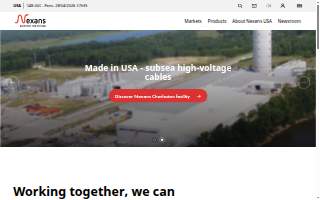 Nexans High Voltage USA Inc. - Charleston website