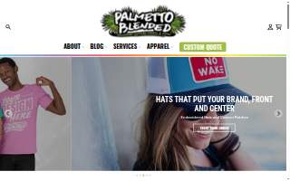 Palmetto Blended Screen Printing & Embroidery website