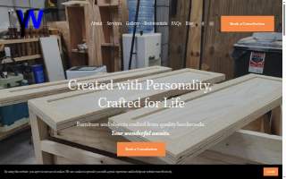 Yankee WoodWorks, Custom Wood Furniture & Gifts website