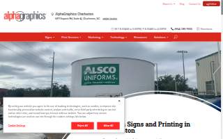 AlphaGraphics of Charleston website