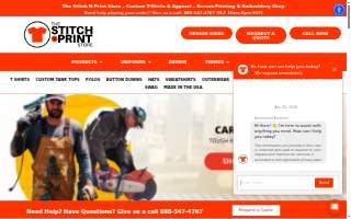 The Stitch N Print Store - Screen Printing & Embroidery Shop of Columbia website