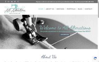 All Alterations Tailoring & Embroidery website