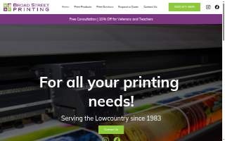Broad Street Printing website