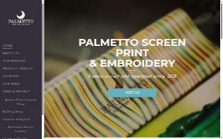 Palmetto Screen Printing & Embroidery website