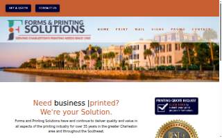 Forms & Printing Solutions website