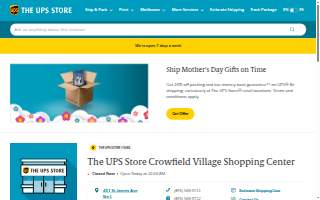 The UPS Store of Goose Creek website