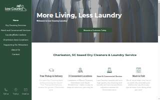 Low Country Laundry & Dry Cleaners website