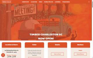 Timber Pizza Co. website