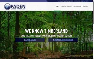 Paden Land and Timber website