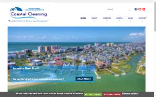 Coastal Cleaning Concierge website