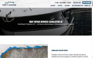Swift Marine Yacht Management & Boat Detailing website
