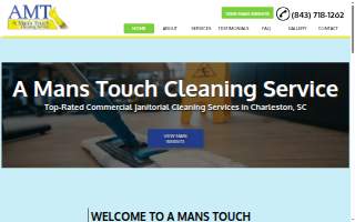 A Mans Touch Cleaning Service website