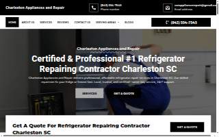 Charleston Appliances and Repairs website