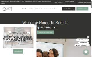 Palmilla Apartments website
