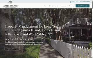 James Island Property Management website