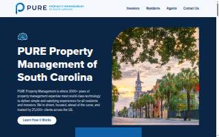 PURE Property Management of South Carolina website
