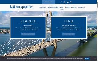 Dunes Properties of Charleston, Inc website
