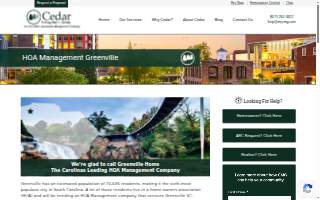 Cedar Management Group of Greenville website