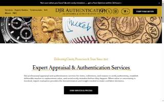 DJR Authentication website