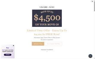 Foundry Point Apartments website
