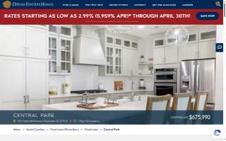 Central Park by Dream Finders Homes website