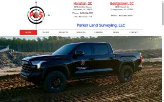 Parker Land Surveying of Hanahan website