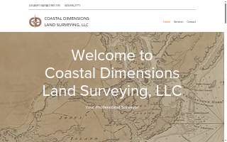 Coastal Dimensions Land Surveying, LLC website
