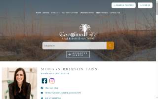 Morgan Fann - Carolina Life Real Estate & Auctions website