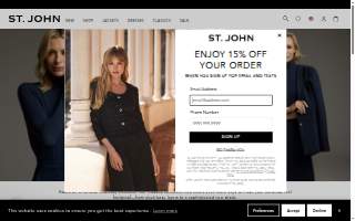 St. John Knits Boutique website