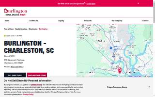 Burlington of Charleston website
