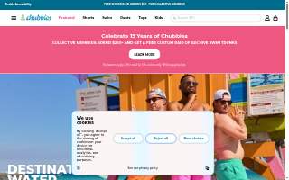 Chubbies Charleston website