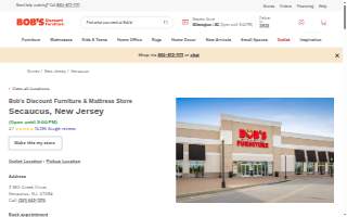Bob’s Discount Furniture and Mattress Store of Secaucus website