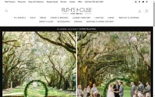 Ruth's House Event Rentals website