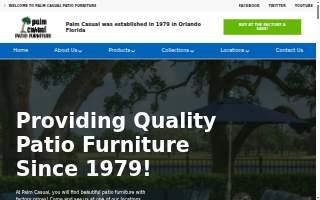 Palm Casual Patio Furniture website