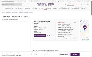 Raymour & Flanigan Furniture and Mattress Store of Secaucus website