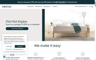 KEETSA Mattress (Mattress store NYC) website
