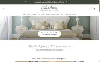 Charleston Mattress website