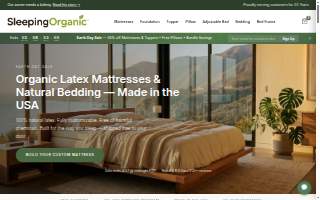 Sleeping Organic website