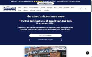 The Sleep Loft - Red Bank, NJ Mattress Showroom website