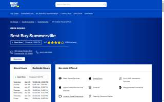 Best Buy of Summerville website