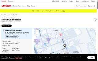 Verizon of North Charleston website
