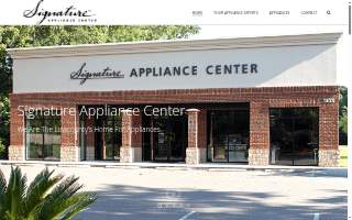 Signature Appliance Center website